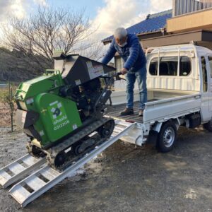 【里プロ】竹破砕機到着しました